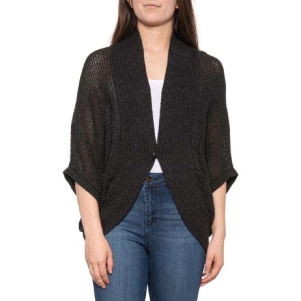 Prana Lima Cardigan Charcoal Gray